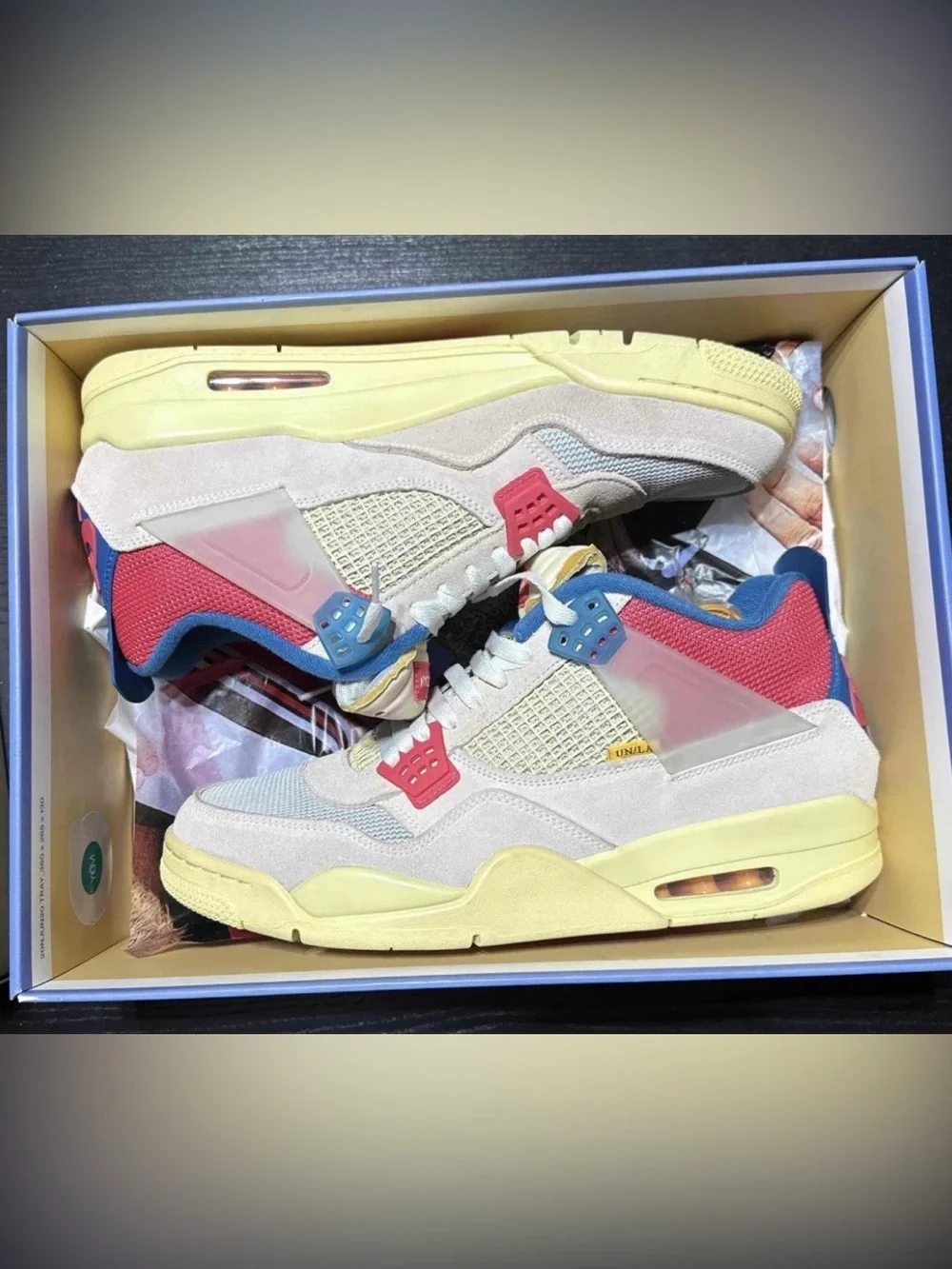 Size 13 - Jordan 4 Retro x Union LA Mid Guava Ice